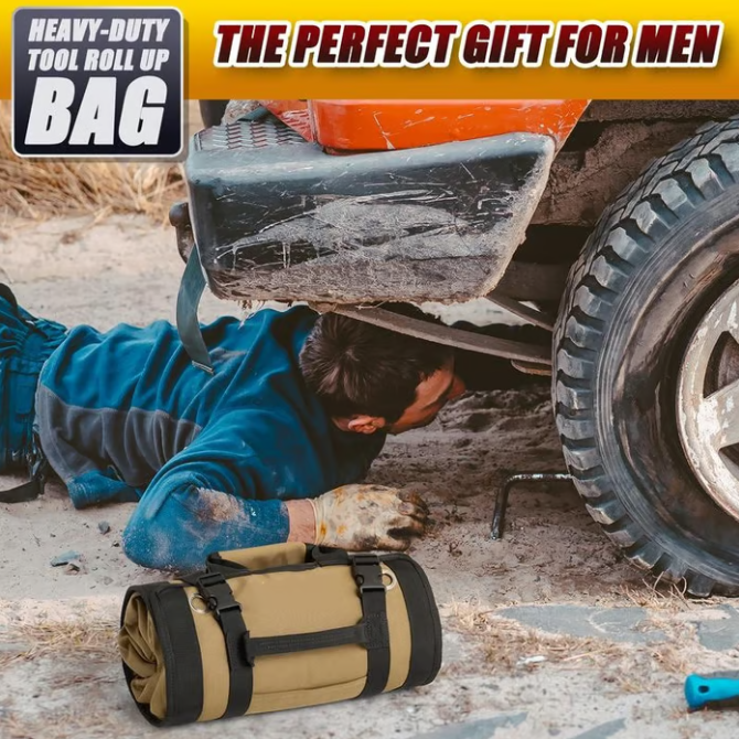 🎁Καυτή Προσφορά 49% ΕΚΠΤΩΣΗ🔥Φορητή Πτυσσόμενη Τσάντα Αποθήκευσης Εργαλείων, Τσάντα Εργαλείων με Ρολάρισμα